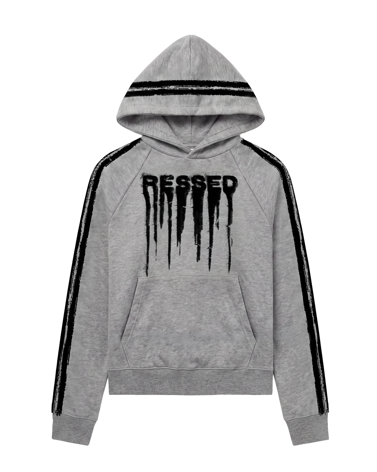 RESSED STRIPE HOODIE GREY (Худі сіре)