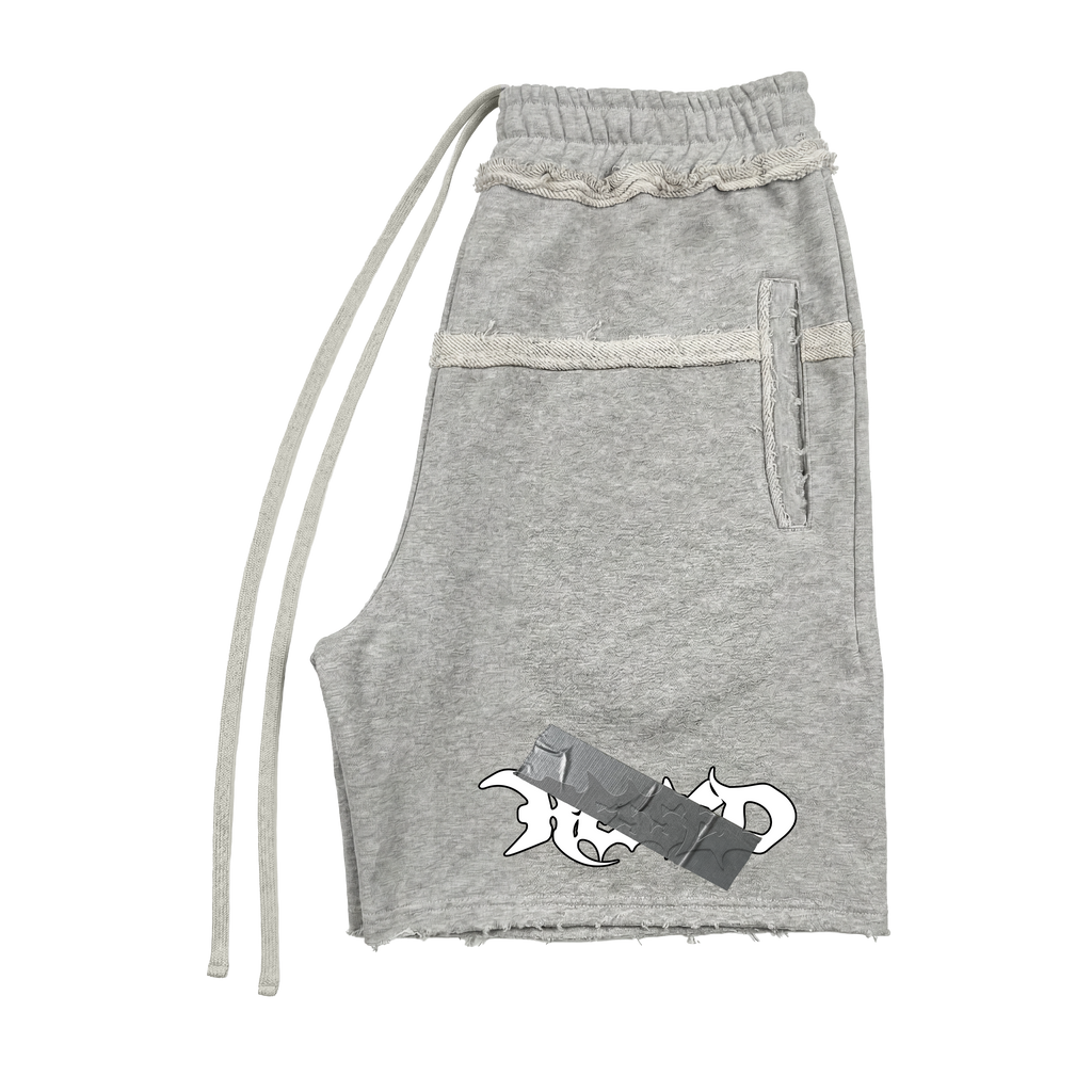 RESSED MASKED LOGO GREY SHORTS