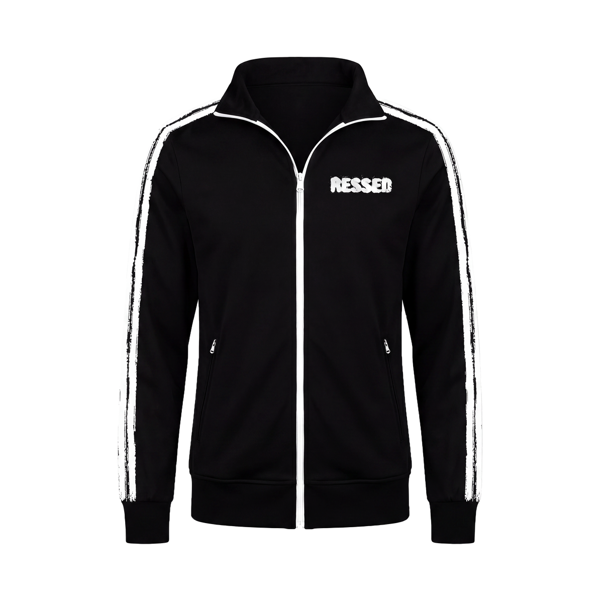 RESSED TRACK JACKET BLACK (Олімпійка чорна)