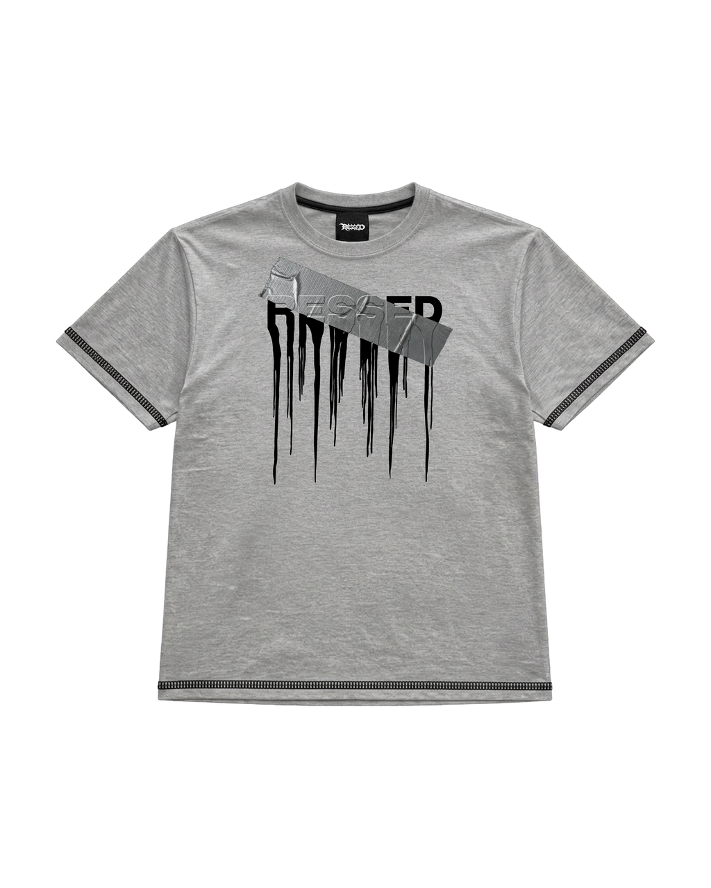 Ressed Grey Seam Tape T-Shirt