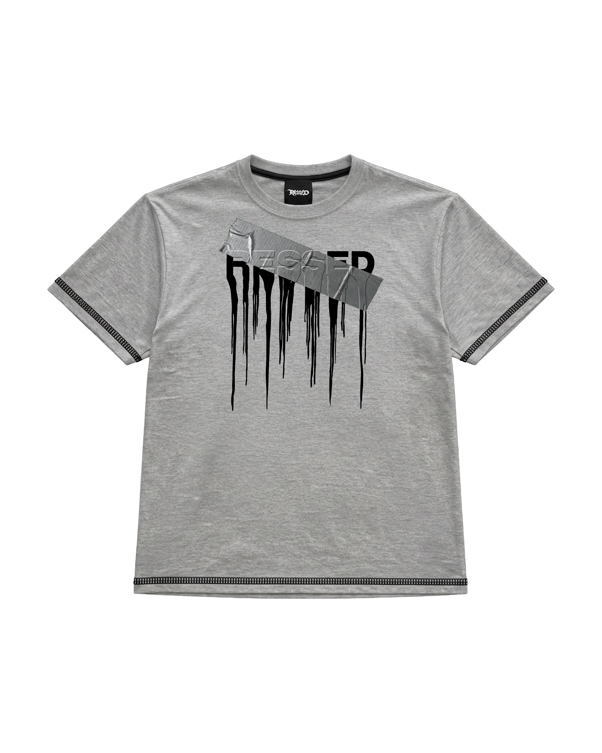Ressed Grey Seam Tape T-Shirt