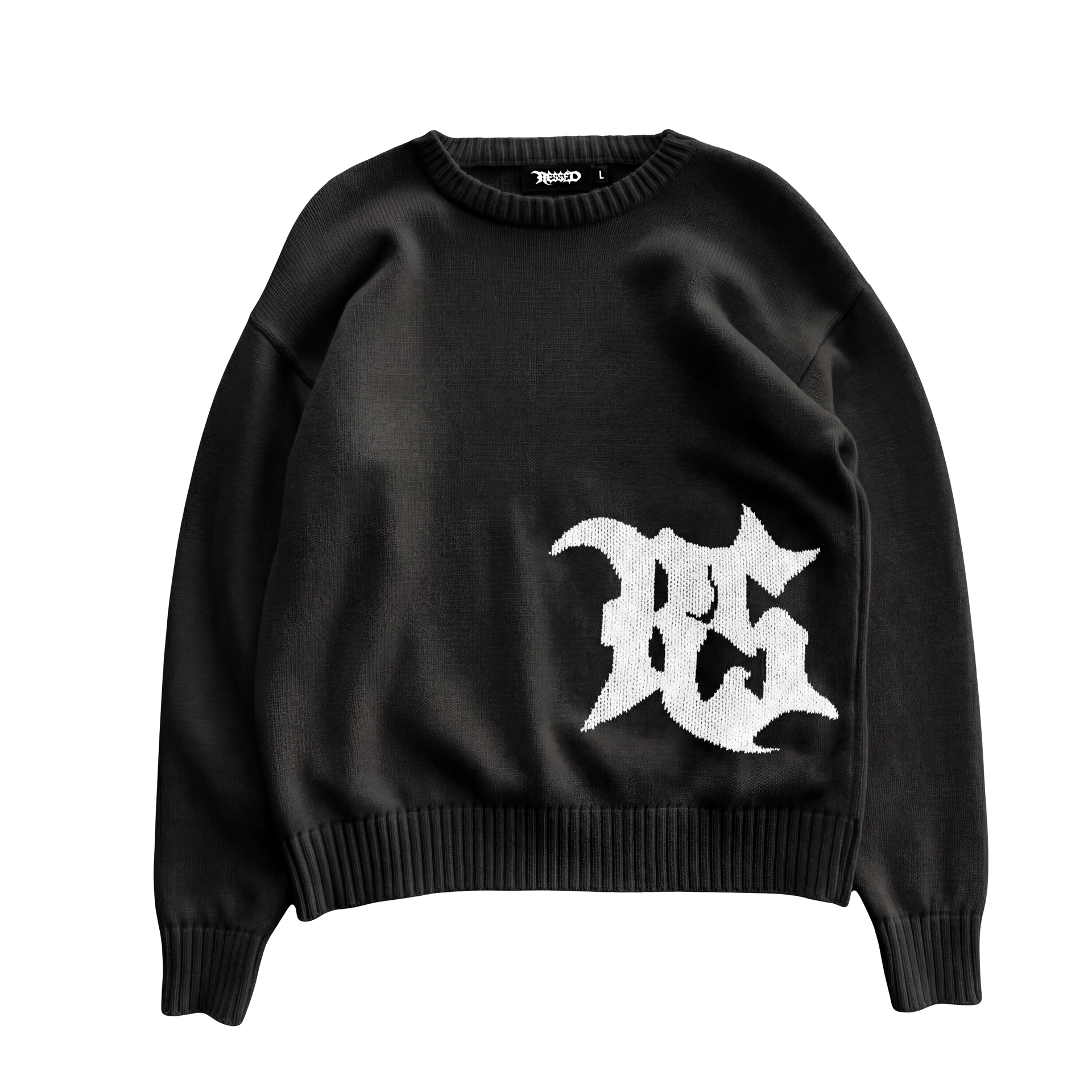 RESSED SWEATER — black