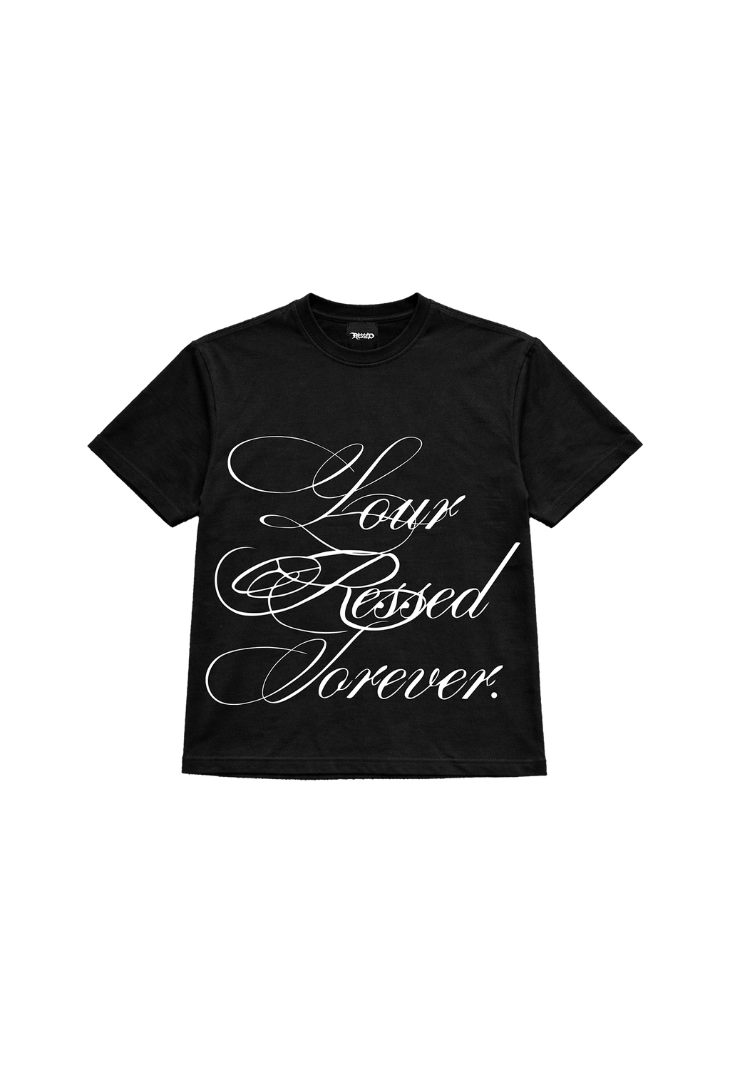 RESSED T-SHIRT — black