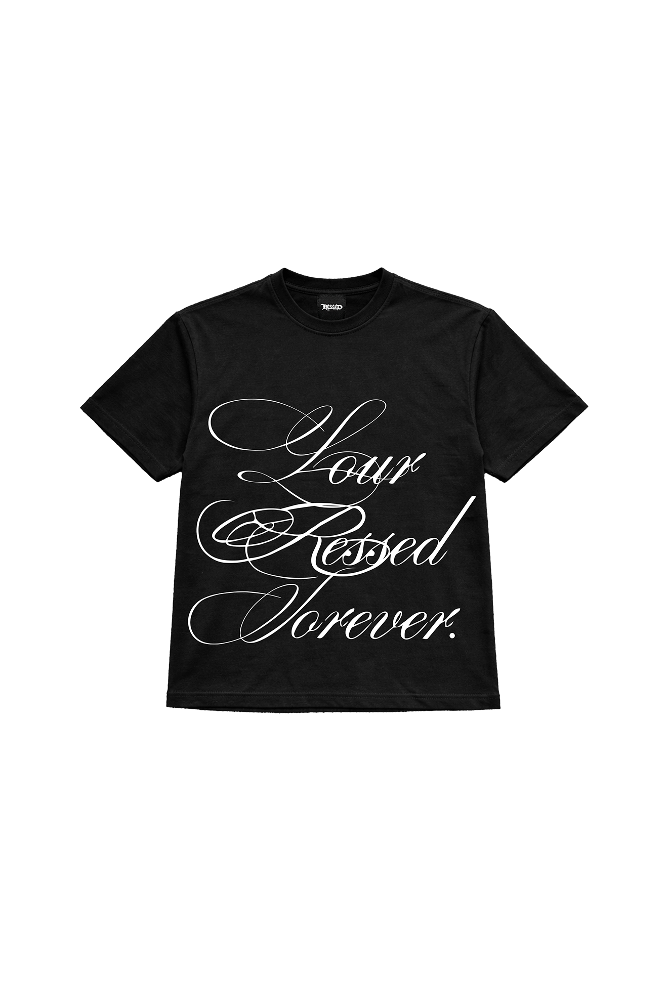 RESSED T-SHIRT — black