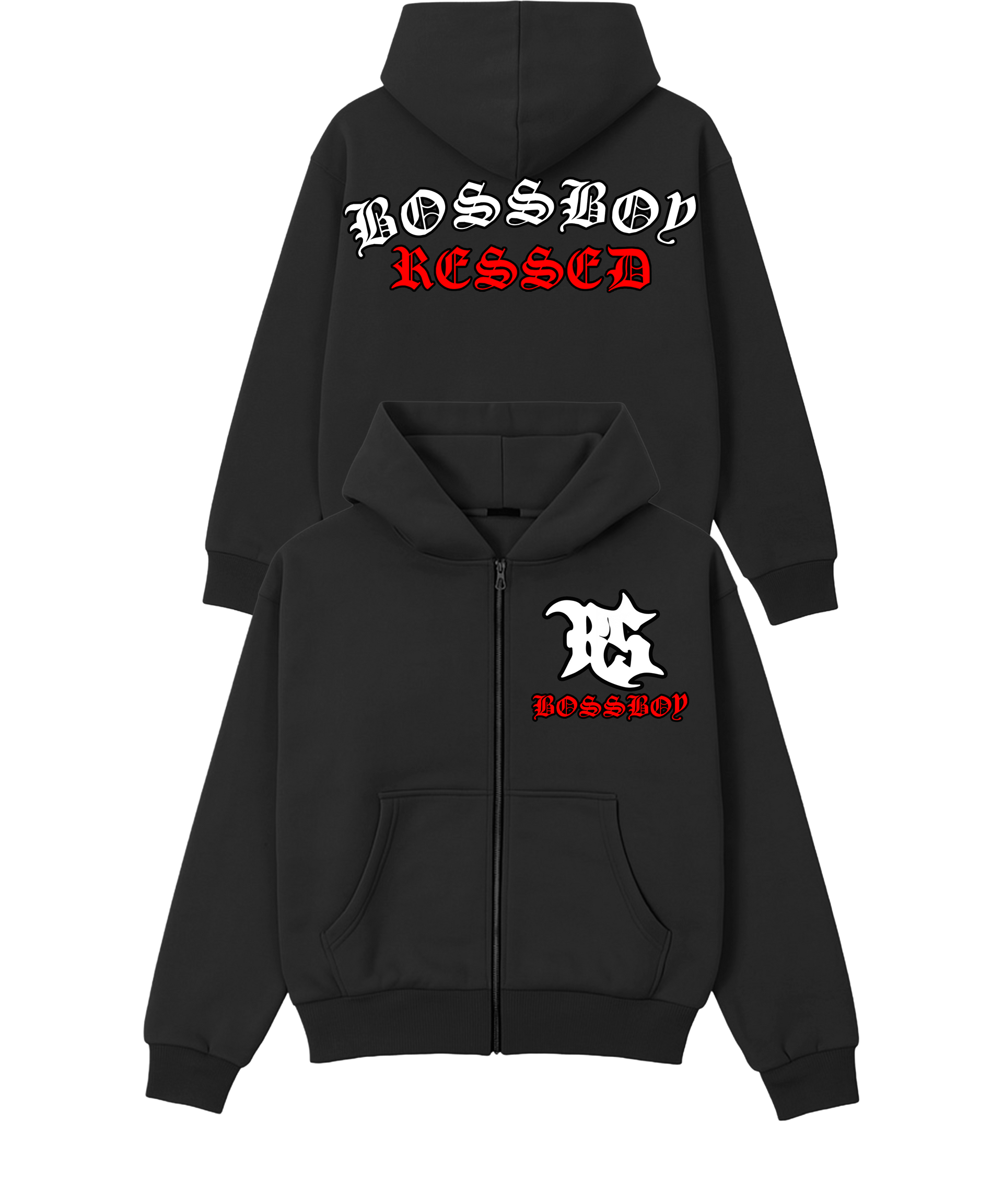 RESSED x BOSSBOY ZIP HOODIE